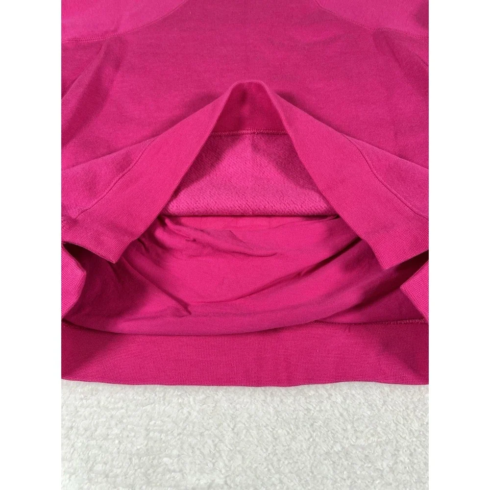 Nike AQ6367-621 Girl's Size XL Crew‎ Neck Fleece Quilted Sweatshirt Pockets Pink